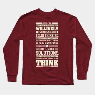 Lab No. 4 Rarely Do We Find Martin Luther King, Jr. Inspirational Quote Long Sleeve T-Shirt